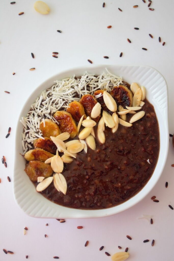 Black rice pudding