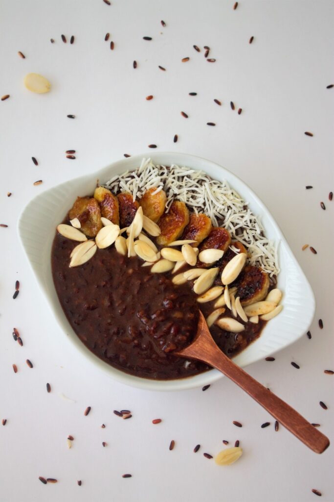 Black rice pudding