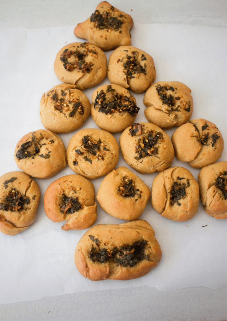 Focaccia Pull-Apart Christmas Tree Bread