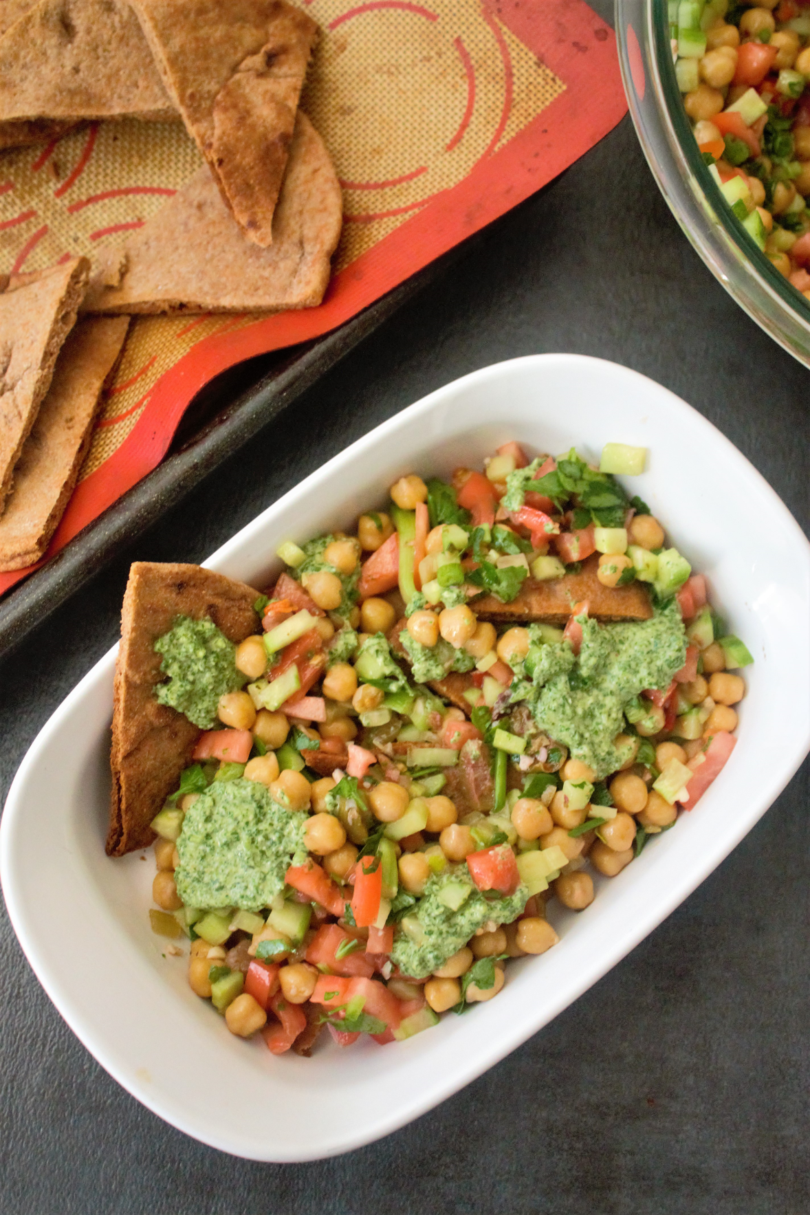 Pita bread bowl