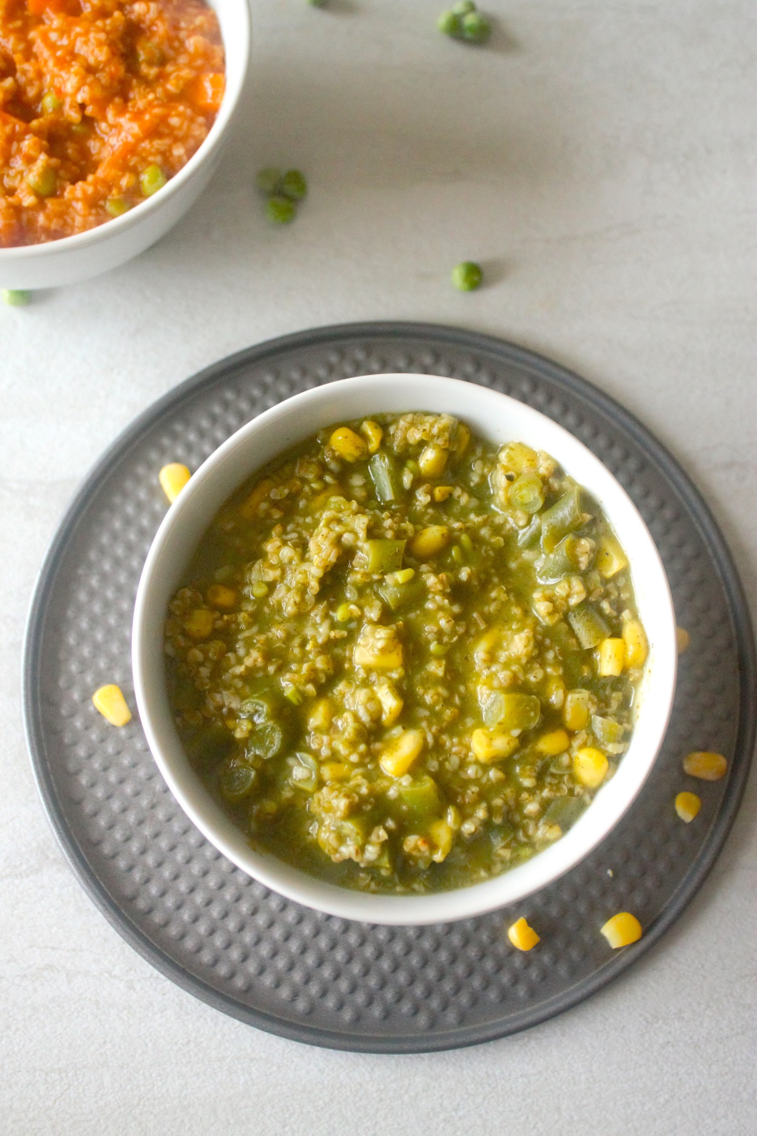 Green herbed oats