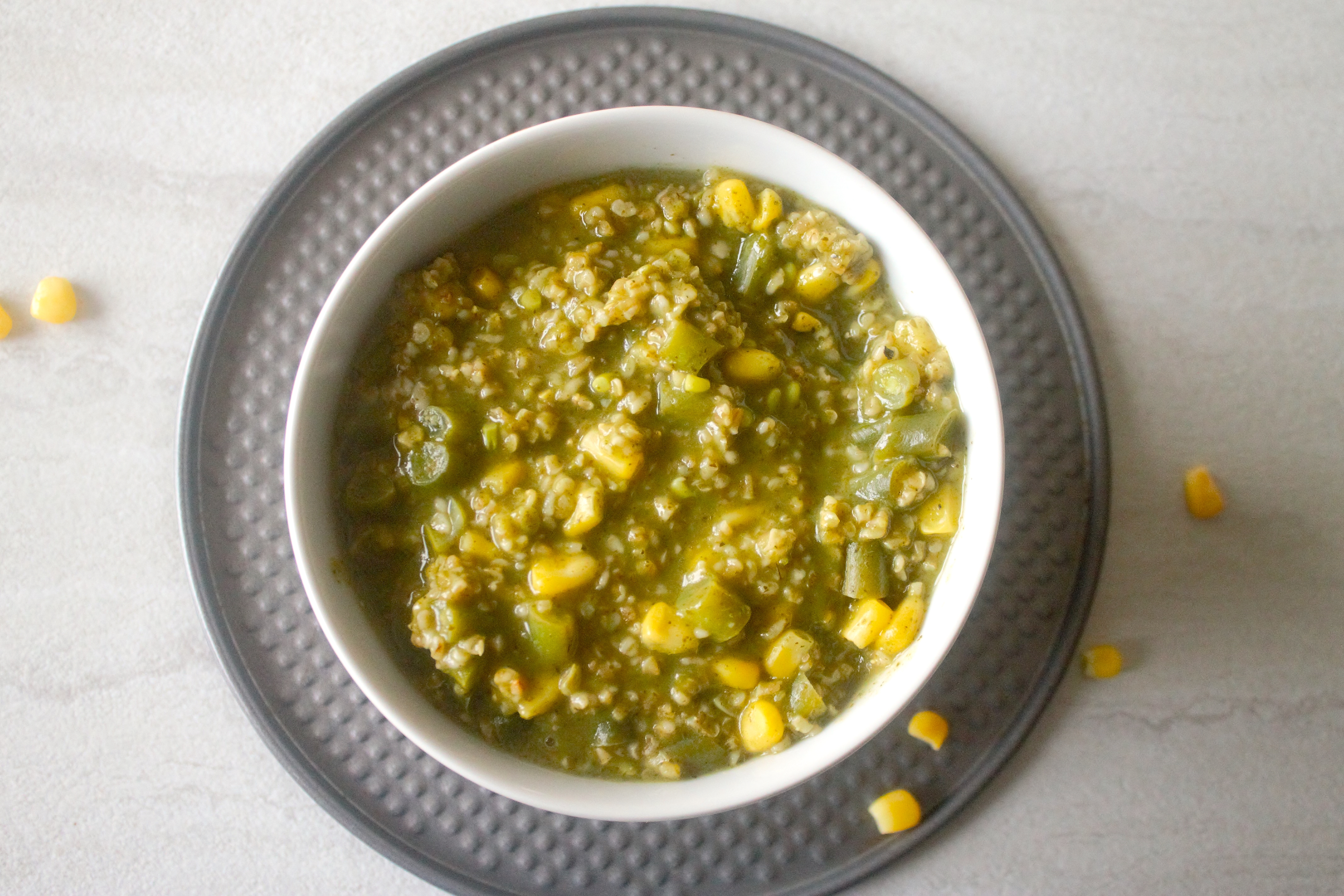 Green herbed oats