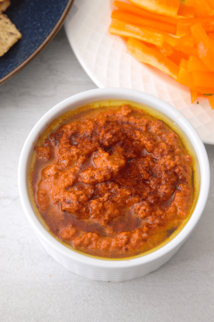 Roasted red pepper dip