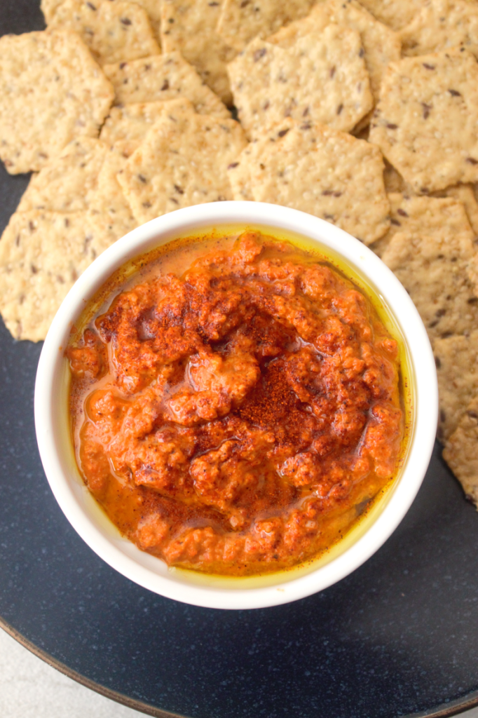 Roasted red pepper dip