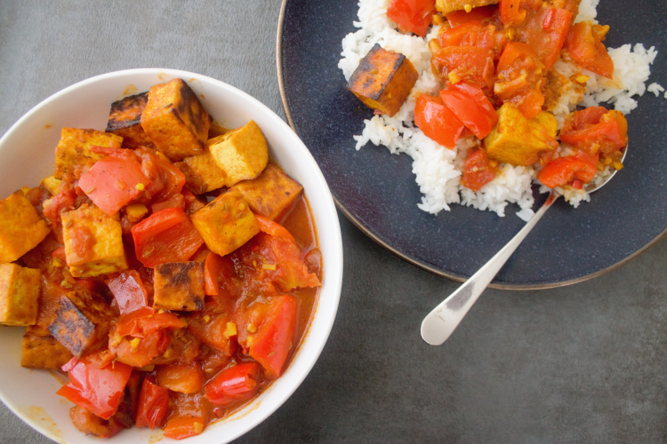 Tofu & pepper curry